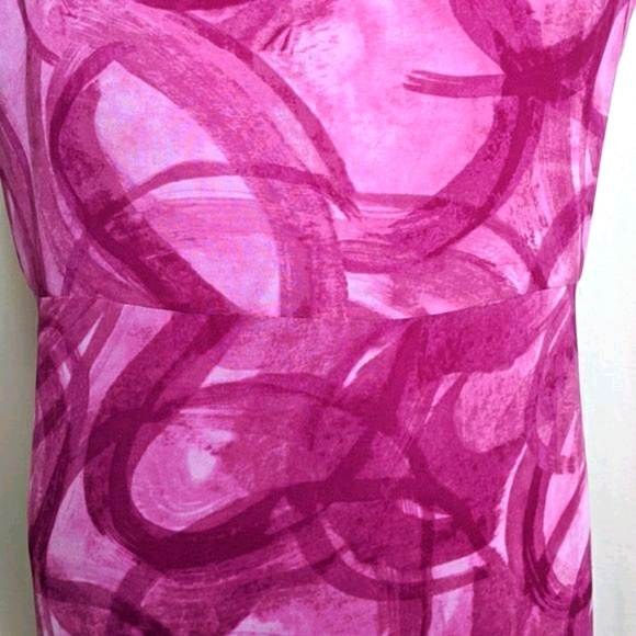 Simply Vera Wang Fuschia & Black Crystal Dress - Picture 6 of 9